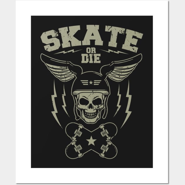 Skate or die Wall Art by Durro